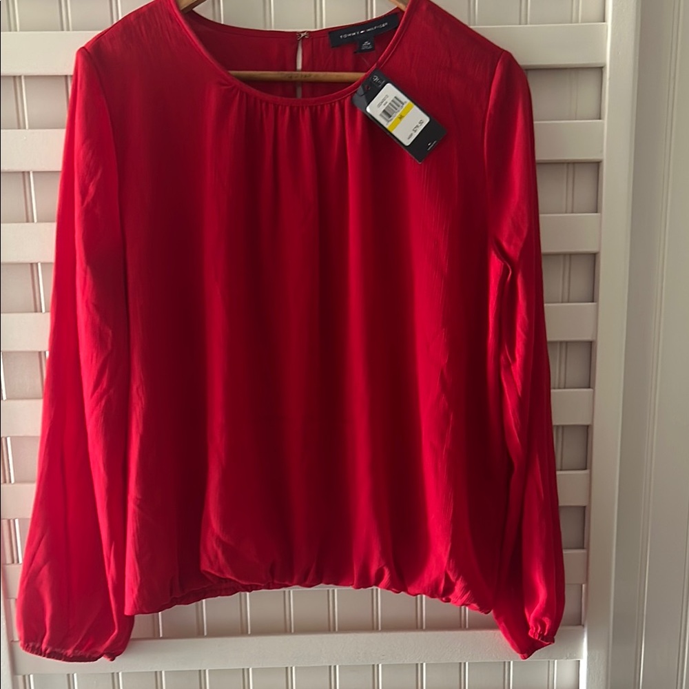 Tommy Hilfiger Red Relaxed Blouse